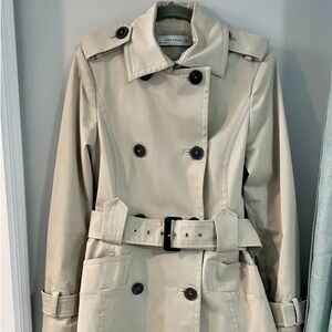 Zara Beige Double-Breasted Trench Coat